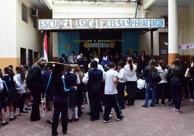 La escuela Celsa Speratti desarrolló clases presenciales durante esta semana.