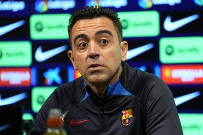 El técnico del FC Barcelona, Xavi Hernández.