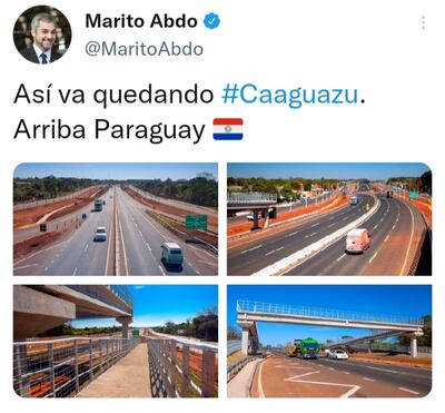 Mario Abdo Benítez intentó en vano “tapar su metida de pata”.