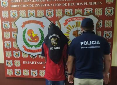 Mario David González González, detenido.