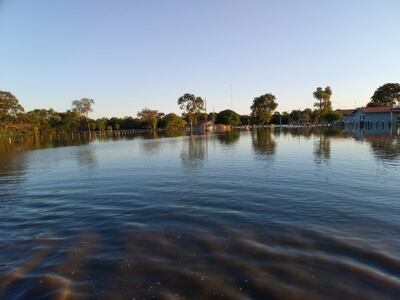 Inundación en Puerto Casado y Puerto Sastre