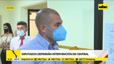 Diputado Hugo Ramírez, hablando sobre intervención de la Gobernación de Central.