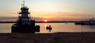 Atardecer en la ciudad de San Antonio.