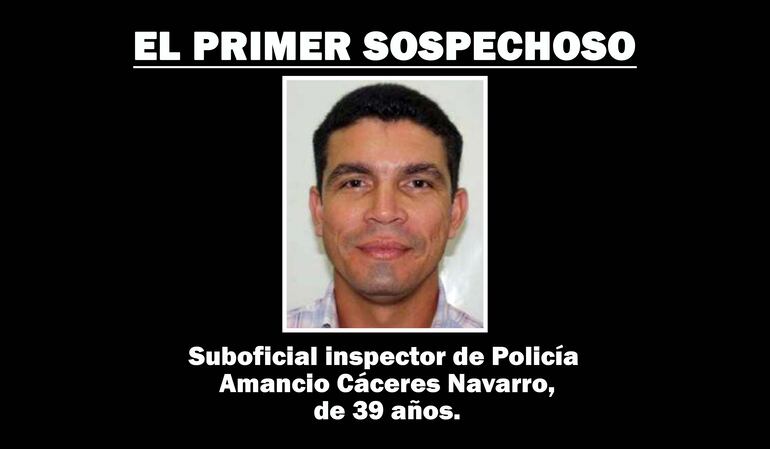 Amancio Cáceres Navarro, último novio oficial de la mujer asesinada.