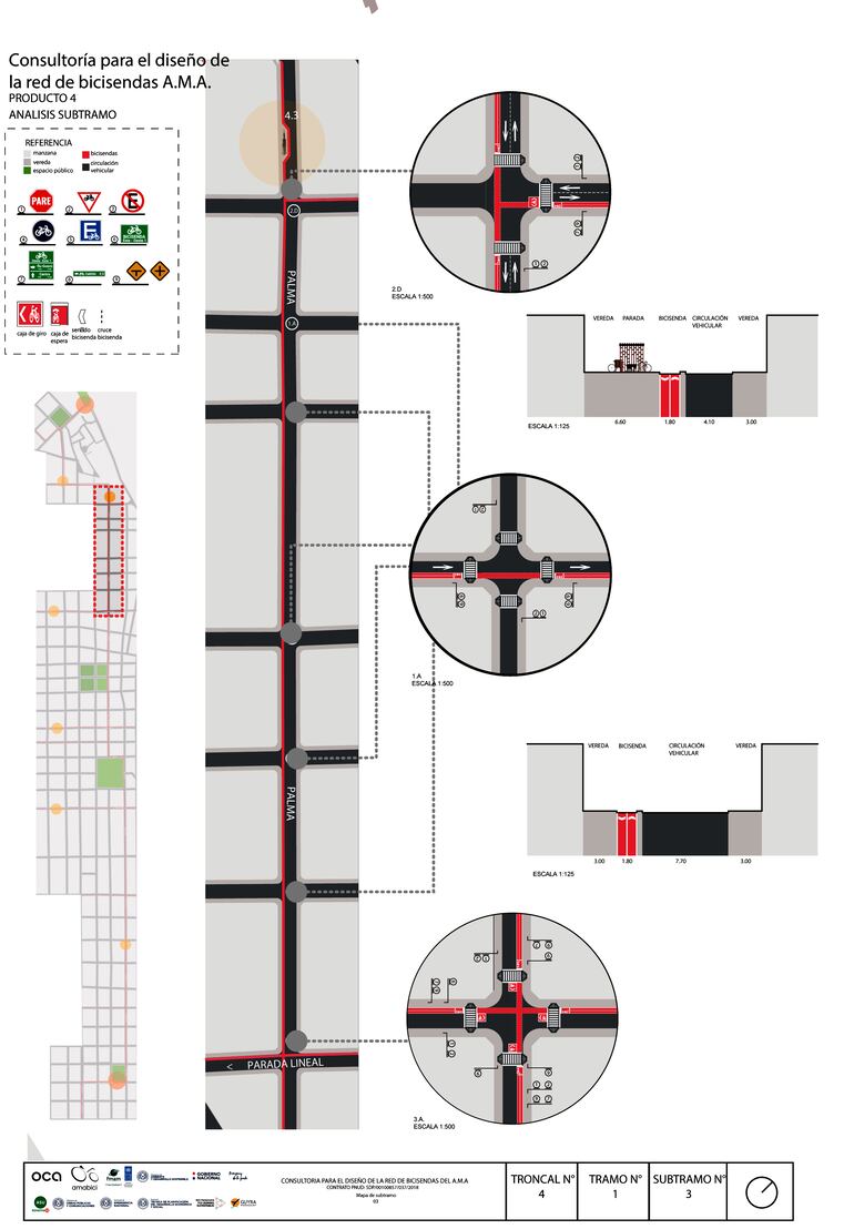 La construcción de las vías para ciclistas incluyen refugios y señalización especial.