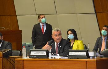 Juan Ernesto Villamayor, durante su interpelación.