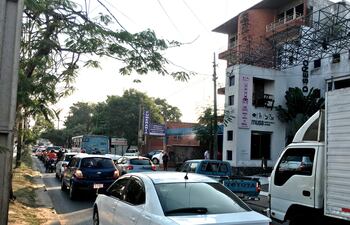 Ayer a la tarde el tránsito sobre Artigas para ingresar a la capital era pesado, pero fluida la salida.