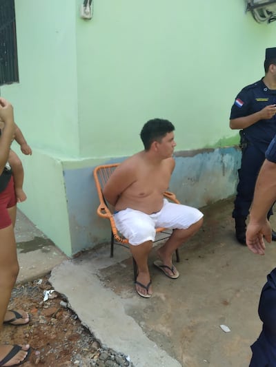 Detenido por supuestamente formar parte de una banda de asaltantes. (gentileza).