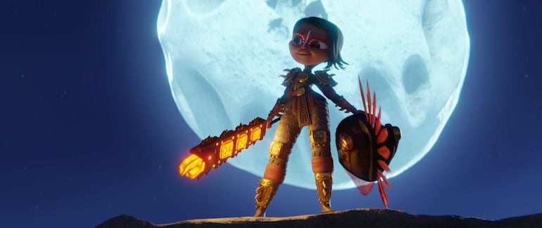 La serie animada "Maya y los tres".