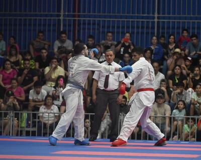 Fernando Ramirez Acosta participa en la competencia de karate por juegos Odesur Asu2022