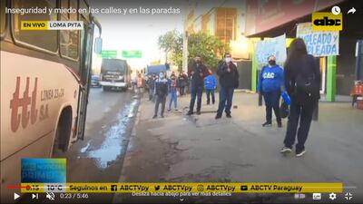 La inseguridad reina en las calles y pasajeros afirman que no es solo "su imaginación".