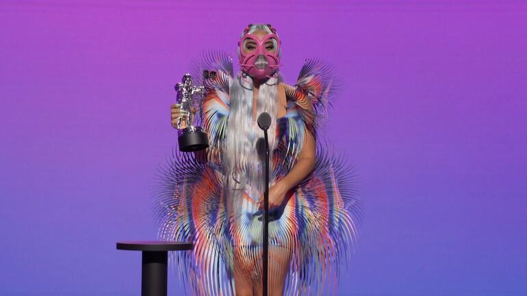 Lady Gaga en los MTV VMA 2020.