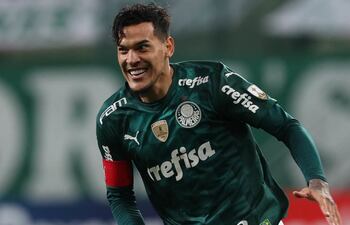 Gustavo Gómez hizo doblete para Palmeiras