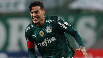 Gustavo Gómez hizo doblete para Palmeiras