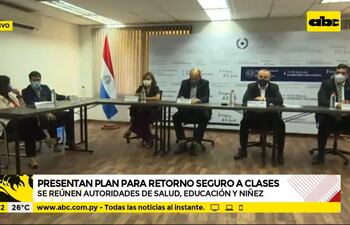 Conferencia de prensa conjunta entre el MEC y el MSP este miércoles.