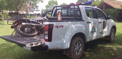 Tras un rastrillaje se localizó una de las motocicletas utilizadas en el atraco.