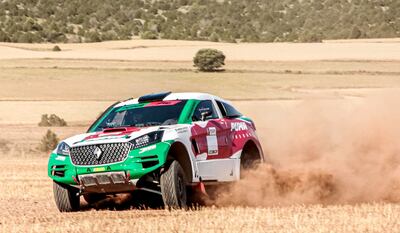 El Bordward BX7 DKR, en la prueba desarrollada ayer en Baja Aragón, España.