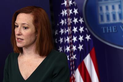 Jen Psaky, portavoz de la Casa Blanca.