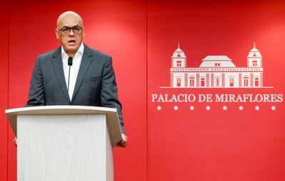 El titular de la Asamblea Nacional de Venezuela Jorge Rodríguez.