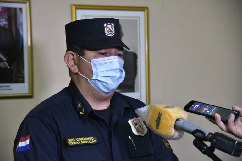 Subcomisario Antonio Cristaldo, subjefe de la comisaría de Arroyo Seco.