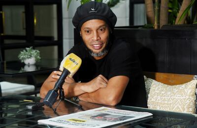 Ronaldo de Assis Moreira, conocido mundialmente como Ronaldinho, en plena entrevista con ABC Color, el domingo último.
