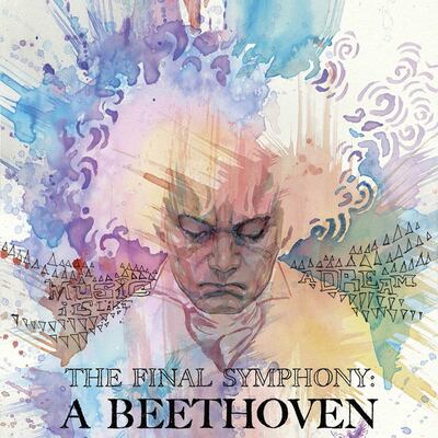 Con esta ilustración promocional se lanzó la noticia de que en noviembre saldrá un cómic sobre la vida y obra del compositor Beethoven.
