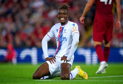 Wilfried Armel Zaha (29), autor del tanto del Crystal Palace contra el Liverpool.
