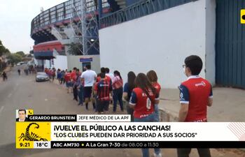 Ultiman detalles para retorno del público a las canchas