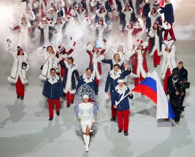 Foto de archivo de la Delegación Rusa en Sochi 2014.
