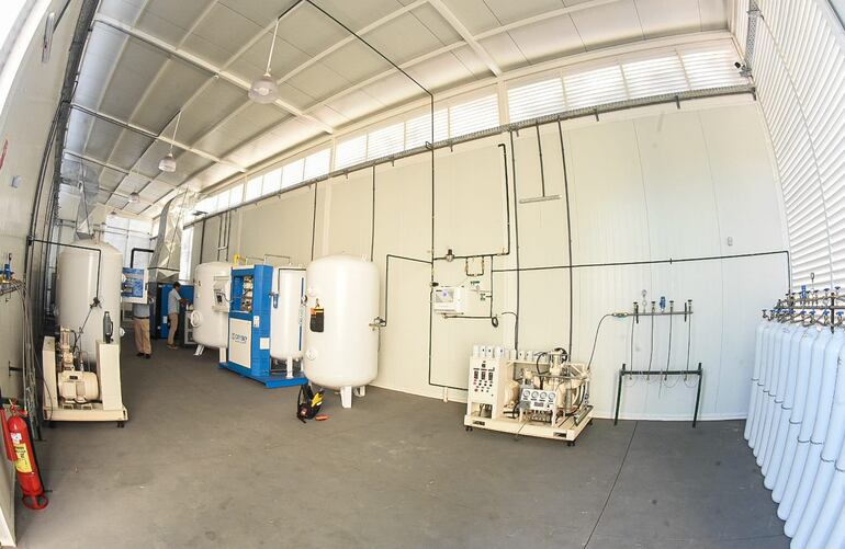 Planta generadora de oxígeno inaugurada hoy.