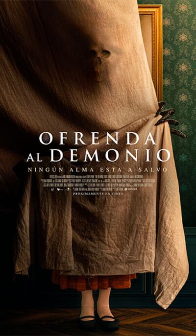 Póster de la película "Ofrenda al demonio".