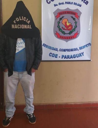 Ovidio Javier Báez Giménez, detenido.