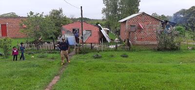 Viviendas resultaron afectadas por el temporal días atrás.