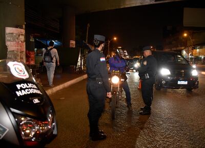 Controles de la Policía en Calle Última el martes 7 de septiembre pasado.