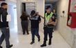 Óscar Erwin Villamayor Báez, detenido en sede de la Unidad Especializada en Delitos Económicos y Anticorrupción (UDEA).