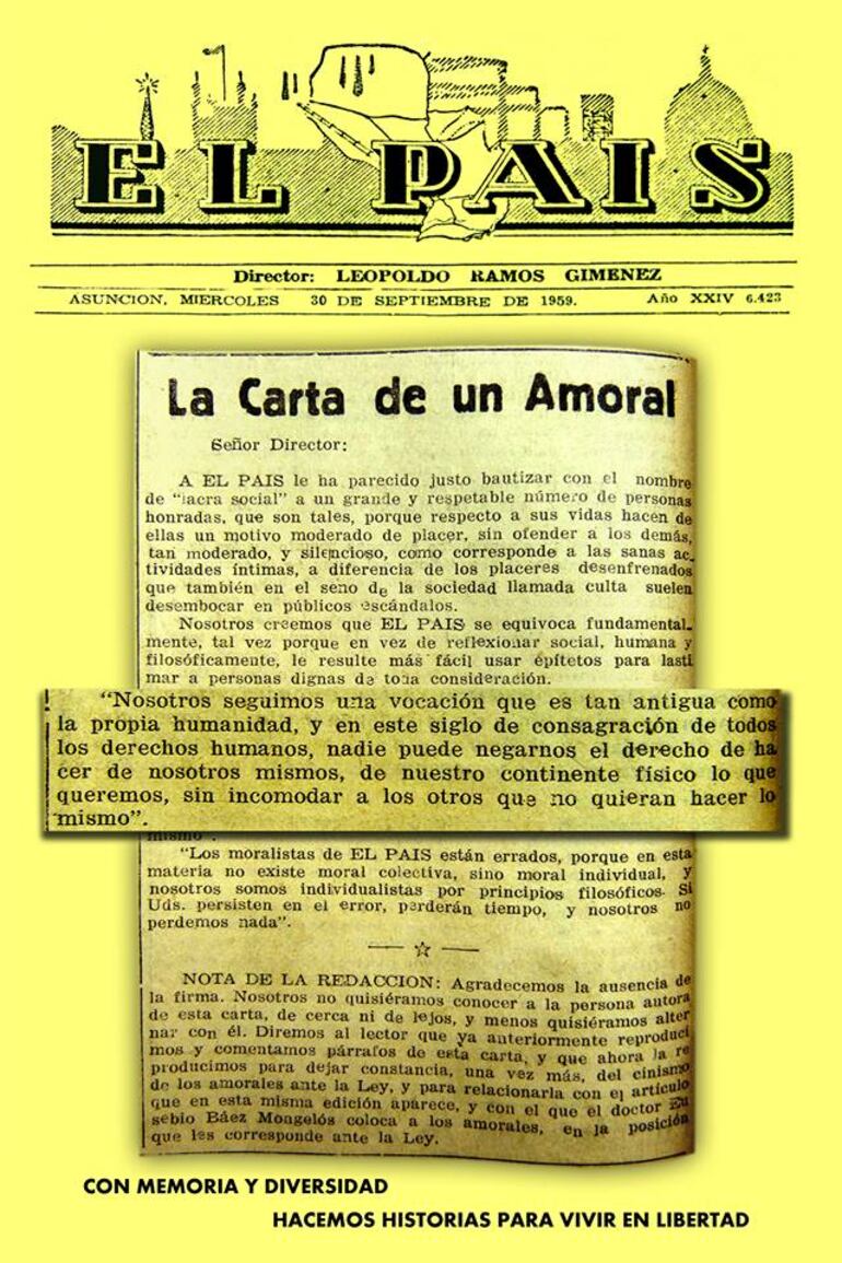 "La Carta de un amoral", publicada en El País.