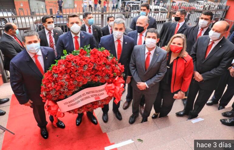 Lilian Samaniego, el viernes último, en el aniversario de la ANR.