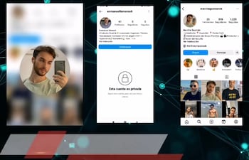 Los perfiles del presunto extorsionador que cayó ante investigación de la Policía.