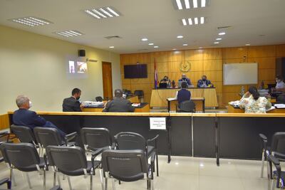 El excura Ovelar participó del juicio por medios telemáticos.