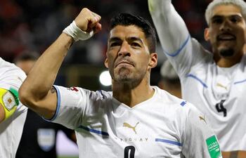 Luis Suárez, delantero goleador de la selección uruguaya.