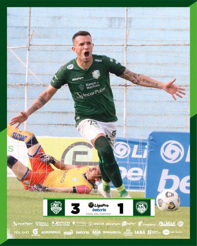 Leonardo Villagra se destacó ayer con tres goles para la victoria del Orense ante Cumbayá