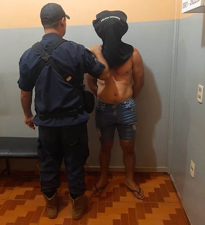 Edison Cardozo Zarza quedó detenido a disposición del Ministerio Público.