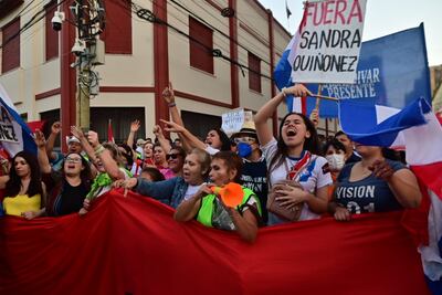 Ciudadanos exigen el juicio político a la fiscala general del Estado, Sandra Quiñónez.