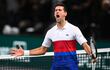 El serbio Novak Djokovic celebra su triunfo ante el polaco Hubert Hurkacz y su pase a la final, donde medirá a Daniil Medvedev.