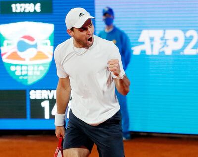 Aslan Karatsev eliminó a Djokovic. AFP