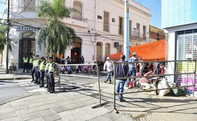campesinos cierre de calles en microcentro
