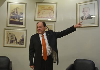 Oscar Vicente Scavone, vicepresidente 1º de Lasca, en la planta industrial de San Lorenzo.
