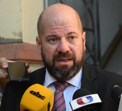 Abogado Álvaro Arias, representante del exdiputado Juan Carlos Ozorio.