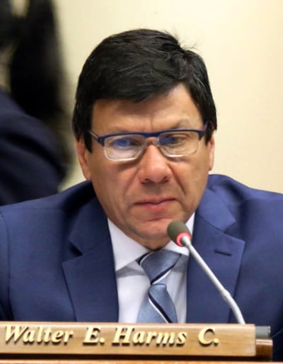 El diputado de Itapúa Walter Harms (ANR, cartista) fue uno de los más críticos a la ley que suspende el pago.