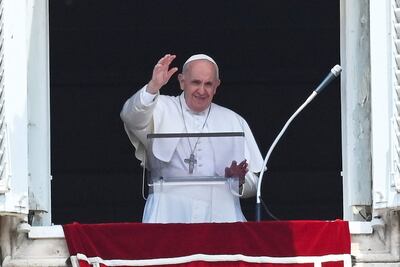 El papa Francisco durante una celebración religiosa este domingo en el Vaticano.